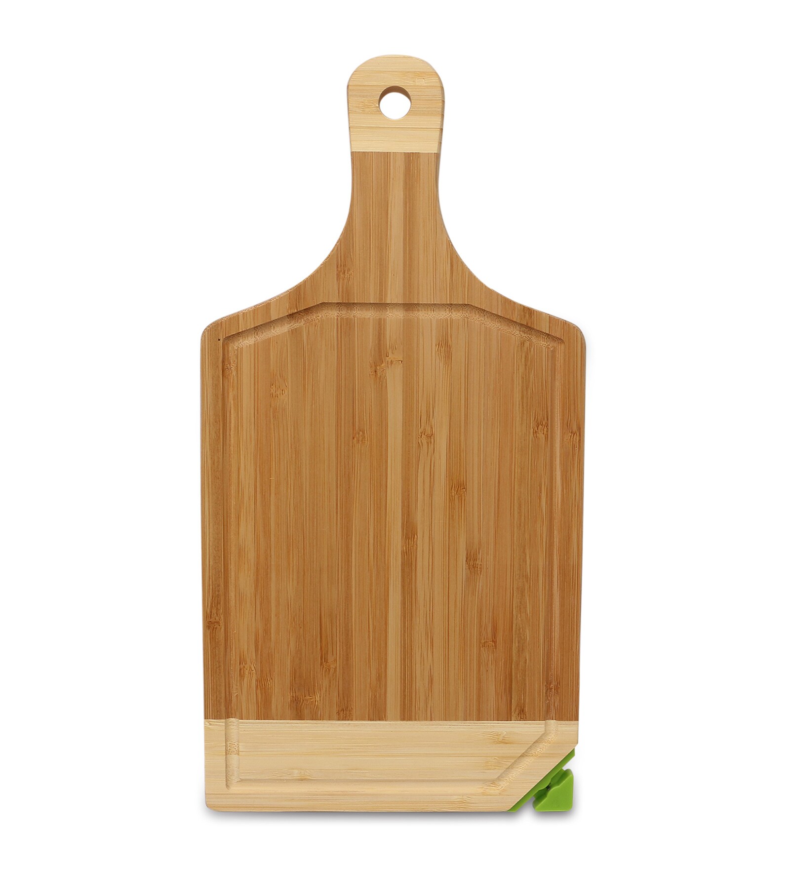 Buy Living Essence Brown Bamboo Chopping Board with Knife Sharpener