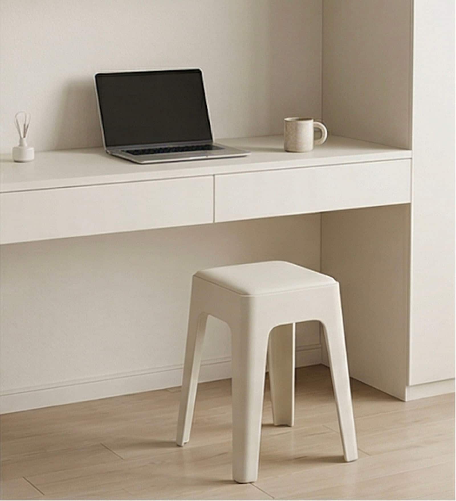 Livo White Colour Modern Multi-Purpose End Table (Set of 6)