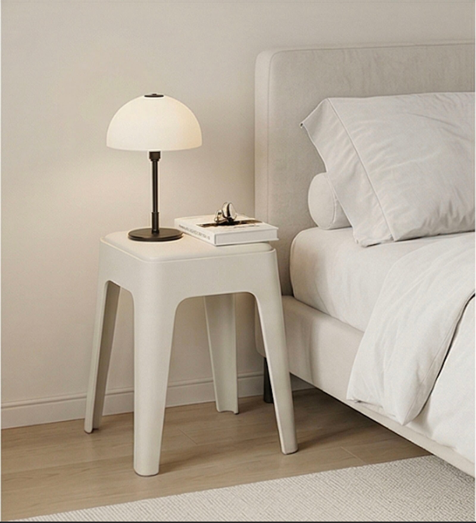 Livo White Colour Modern Multi-Purpose End Table