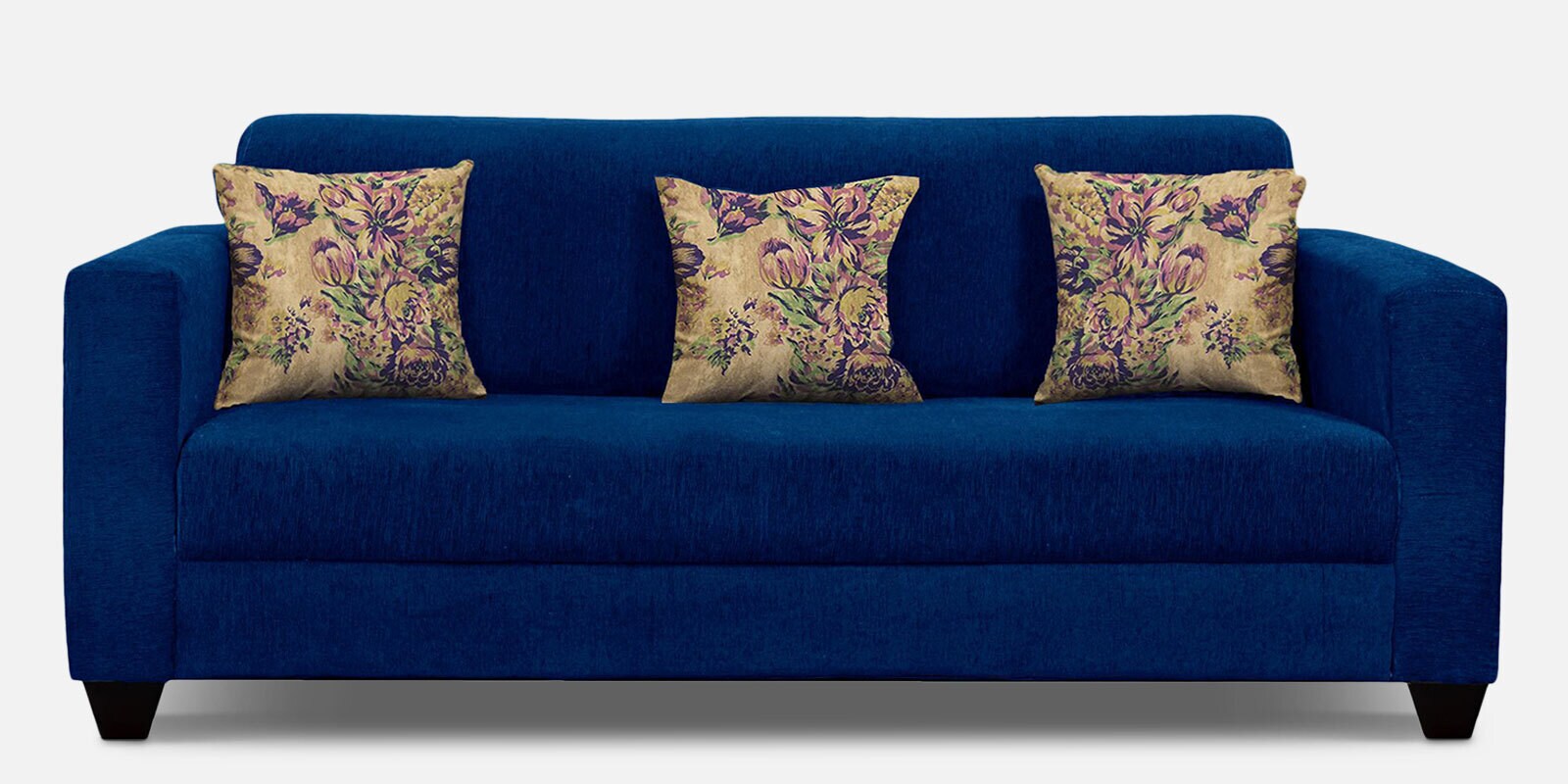 Lipu Fabric 3 Seater Sofa in Royal Blue Colour