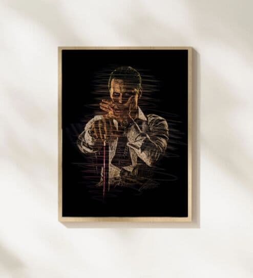 THE SUPERHERO COLLECTION 03 HD Poster With Brown Frame, 12.5 X 17.3 Inches