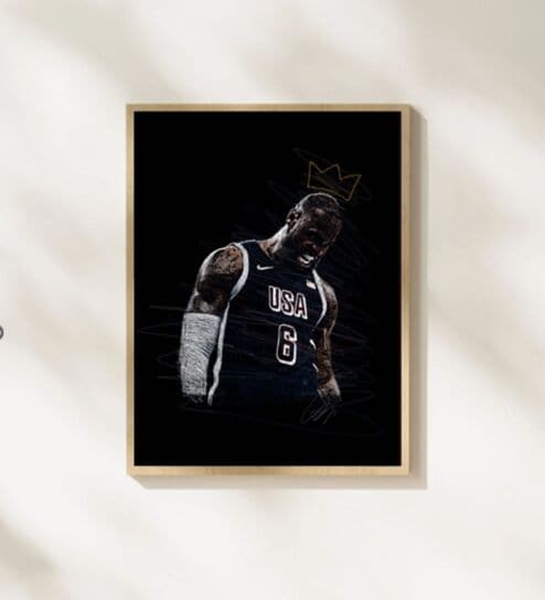 THE LEGEND COLLECTION 07 HD Poster With Brown Frame, 12.5   17.3 Inches