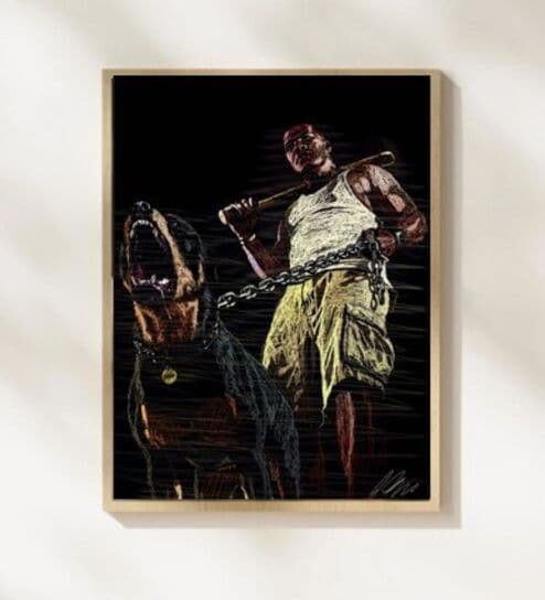 THE LEGEND COLLECTION 05 HD Poster With Brown Frame, 12.5   17.3 Inches