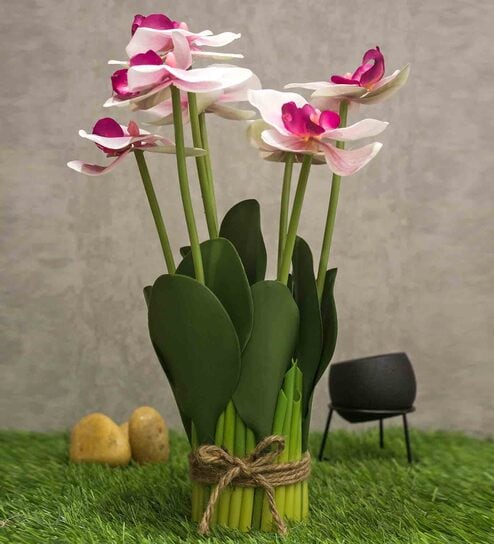 Pink Fabric Light Orchid Artificial Flowers