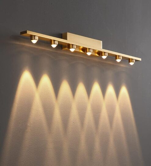 Lincoln 21W Picture Mirror Light Gold Body Warm White LED Bathroom Vanity Wall Light for Home
