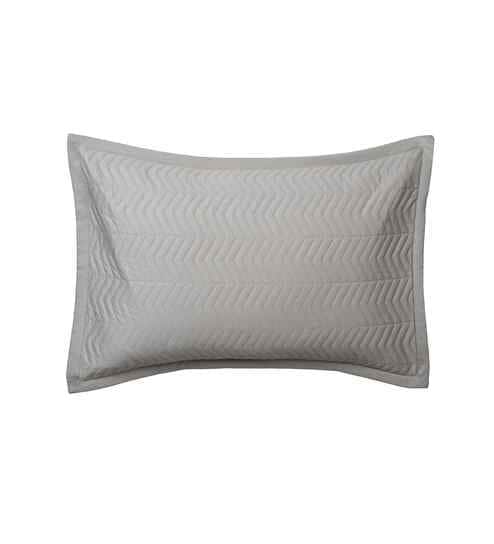 Linen Solid 300 TC Cotton 2 Pillow Sham Set