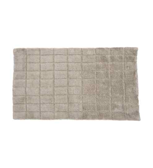 Linen Solid Cotton 28x47 Inches Anti Skid Bath Mat