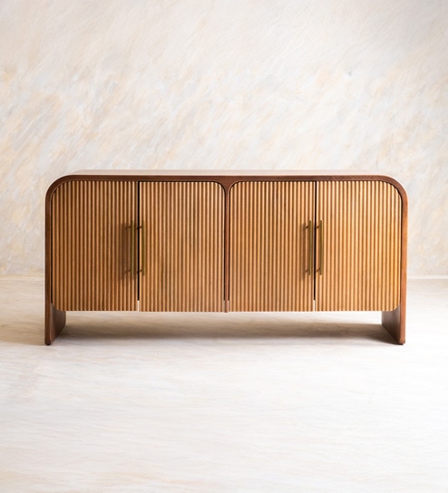 Linn Sideboard In Light and Dark Walnut Finish