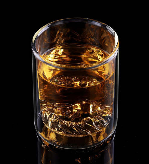 There's a Lion Inside - Double walled whiskey glass