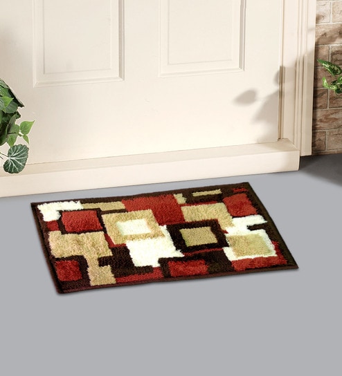 Buy Lionsland Multicolor Microfiber 24 X 16 Inch Floor Mat Set