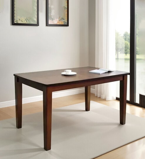 Lirio 6 Seater Dining Table In Natural Finish