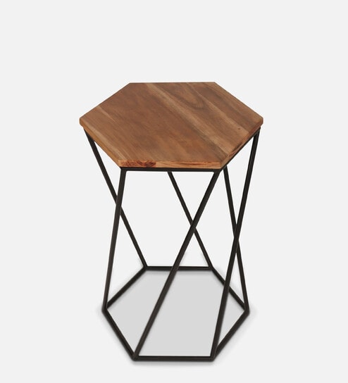 Lisbon End Table in Black Finish