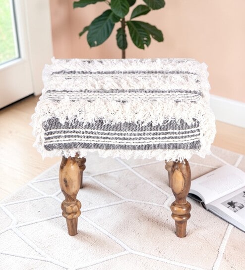 Lisbone Stool In Grey Colour