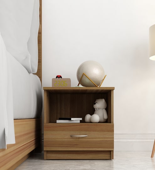 Honey oak deals bedside table