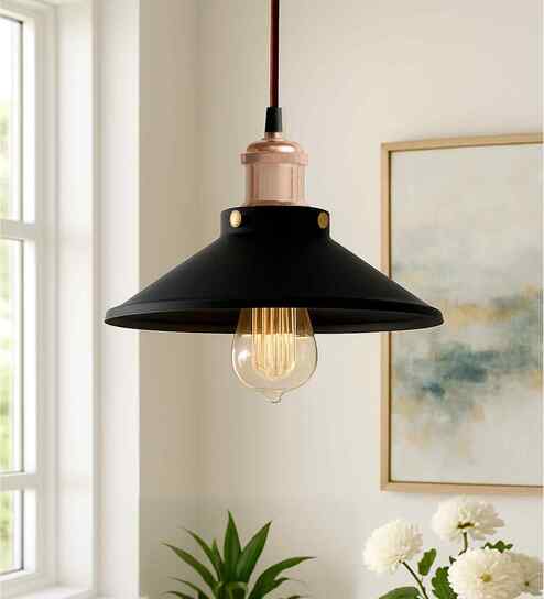 Livorno Black Metal Hanging Light