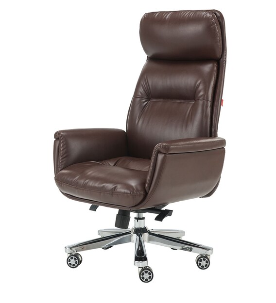 Buy Lincoln Executive Chair In Brown Colour By Durian Online High Back Executive Chairs Chairs Furniture Pepperfry Product