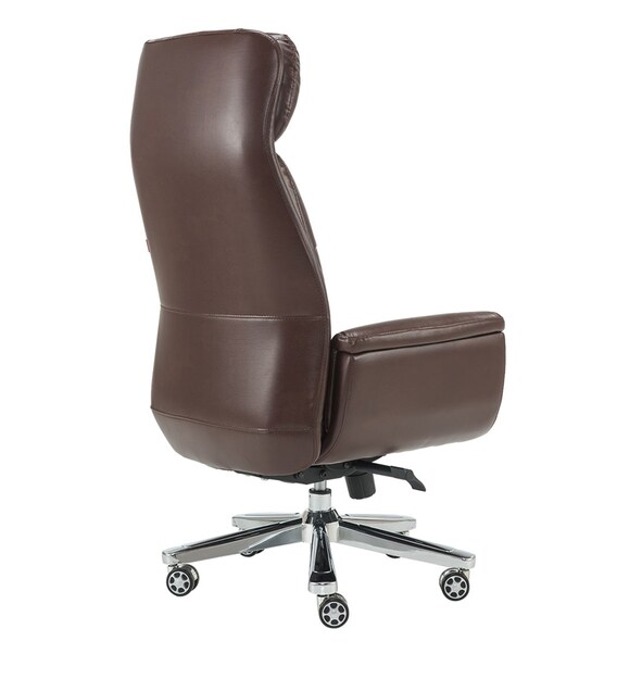 Buy Lincoln Executive Chair In Brown Colour By Durian Online High Back Executive Chairs Chairs Furniture Pepperfry Product
