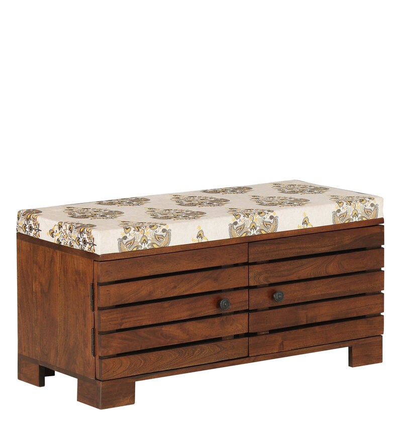 Buy Liliana Solid Wood Shoe Rack In Provincial Teak Finish By