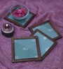 Liam Green  Blended Silk 4 Pcs Coasters