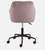 Liam Velvet Guest Chair In Pink Colour