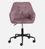 Liam Velvet Guest Chair In Pink Colour