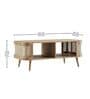 Liam Solid Wood Coffee Table In Beige Finish