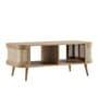 Liam Solid Wood Coffee Table In Beige Finish