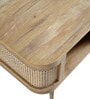 Liam Solid Wood Coffee Table In Beige Finish