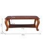 Liana Solid Wood Coffee Table in Honey Finish