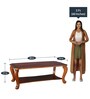 Liana Solid Wood Coffee Table in Honey Finish