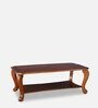 Liana Solid Wood Coffee Table in Honey Finish