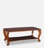 Liana Solid Wood Coffee Table in Honey Finish