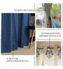 Liberty Blue & Aura Indigo Printed Cotton Curtains for Window Pack of 3