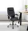 Libra  Leatherette Office Chair in Black