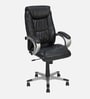 Libra  Leatherette Office Chair in Black