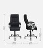 Libra  Leatherette Office Chair in Black