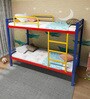 Homdec Libra Metal Bunk Bed in Multicolour Colour