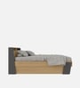 Libra Queen Size Bed in Grey Finish With Box Storage
