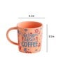 Life Begins 300ml Orange Ceramic Coffee Mug