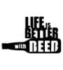 Life Is Better With Beer Black MDF Wall Art
