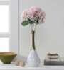Life like Hydrangea Flower Bunch with 7 Flower Heads (Pink)