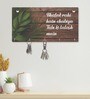 Life Quotes Ainsley Multicolour Finish Mdf Wall Hanging With 5 Hooks Key Holder