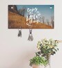 Life Quotes Baley Multicolour Finish Mdf Wall Hanging With 5 Hooks Key Holder
