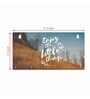 Life Quotes Baley Multicolour Finish Mdf Wall Hanging With 5 Hooks Key Holder