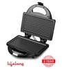 LifeLong 2 Slices 750 Watts Sandwich Grill (Model No:LLSM115G)