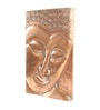Lifestyle Brown MDF & Copper Sheet Decorative Handmade Buddha Wall Panel