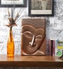 Lifestyle Brown MDF & Copper Sheet Decorative Handmade Buddha Wall Panel