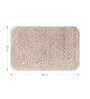 Light Beige Absorbent and Quick-Dry Polyester Bath Mats 30x45 cm