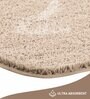 Light Beige Absorbent and Quick-Dry Polyester Bath Mats 40x60 cm