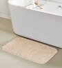 Light Beige Absorbent and Quick-Dry Polyester Bath Mats 40x60 cm